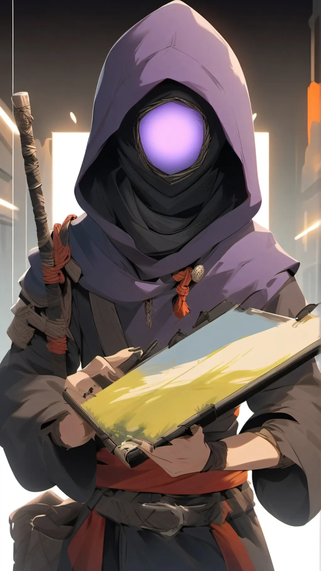 ai character: nebula god background