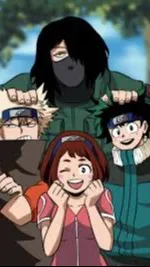 ai character: Naruto X MHA background