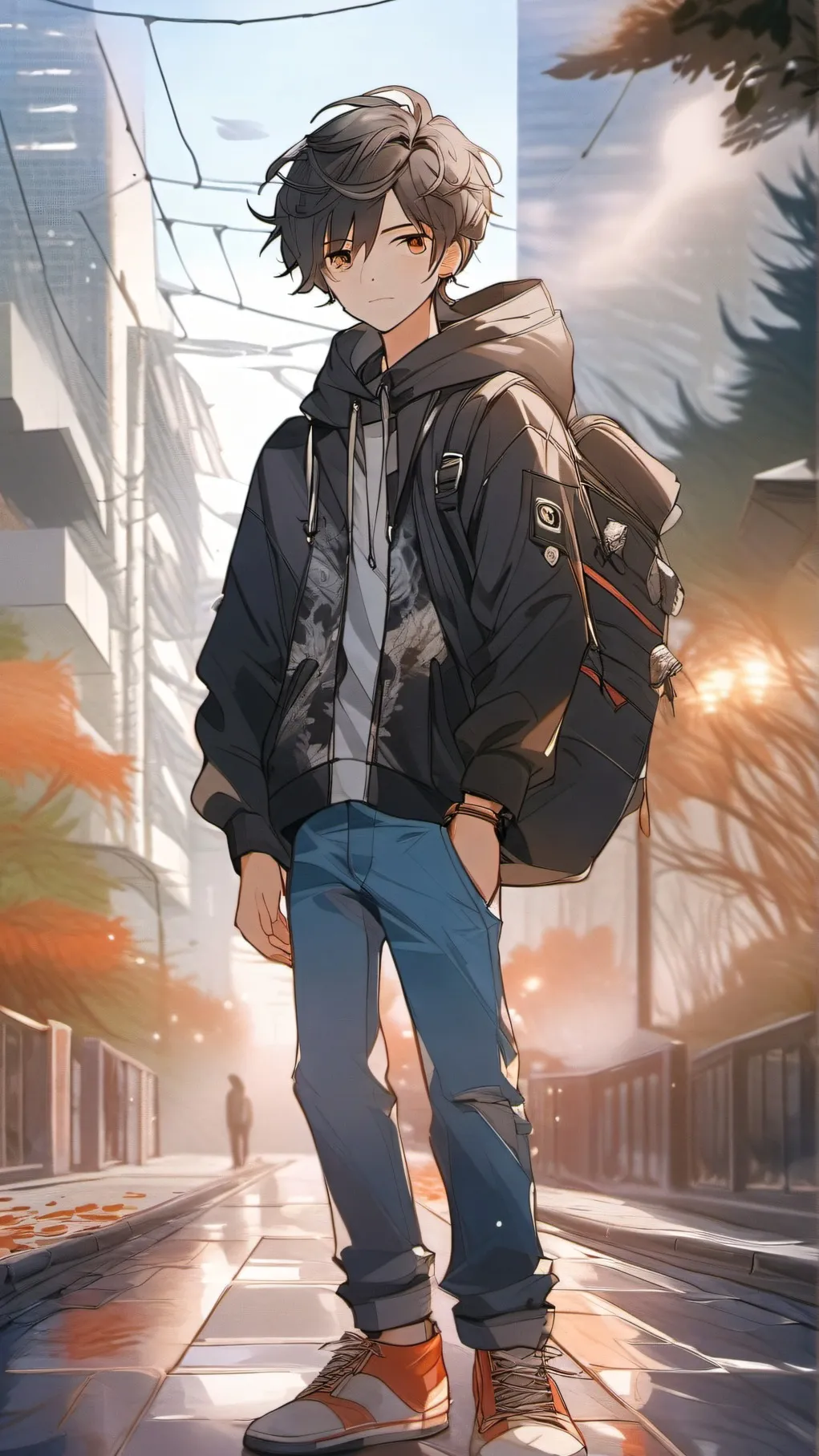 ai character: 8-10 grade norway background