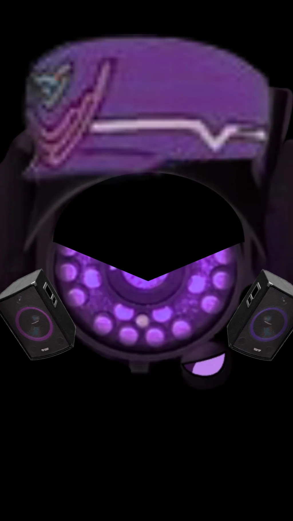 ai character: Action Woman Purpl background