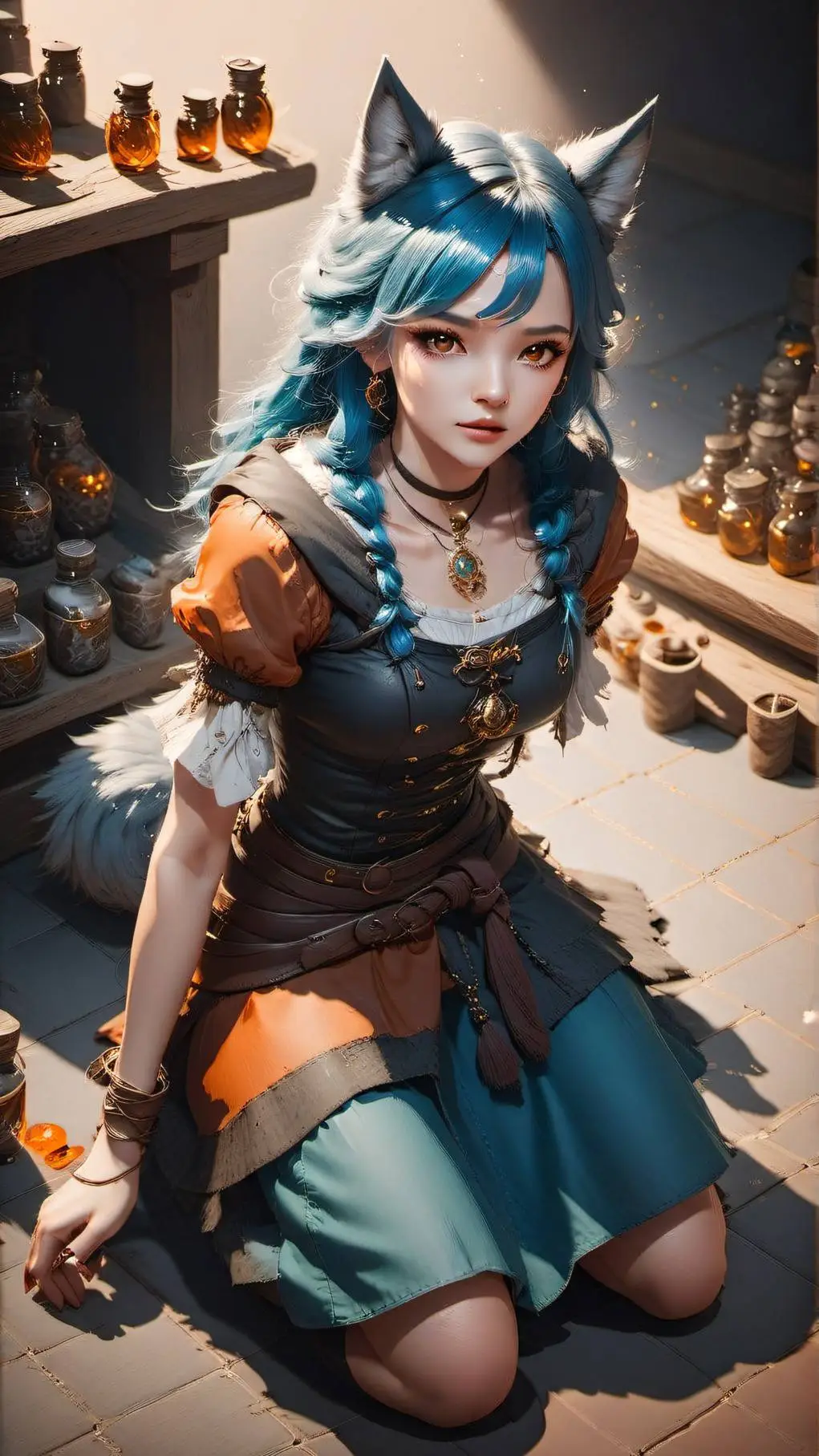 ai character: Aurelie background