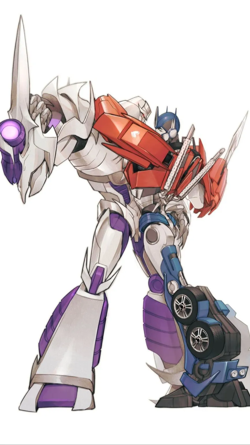 ai character: Megatron x Optimus background
