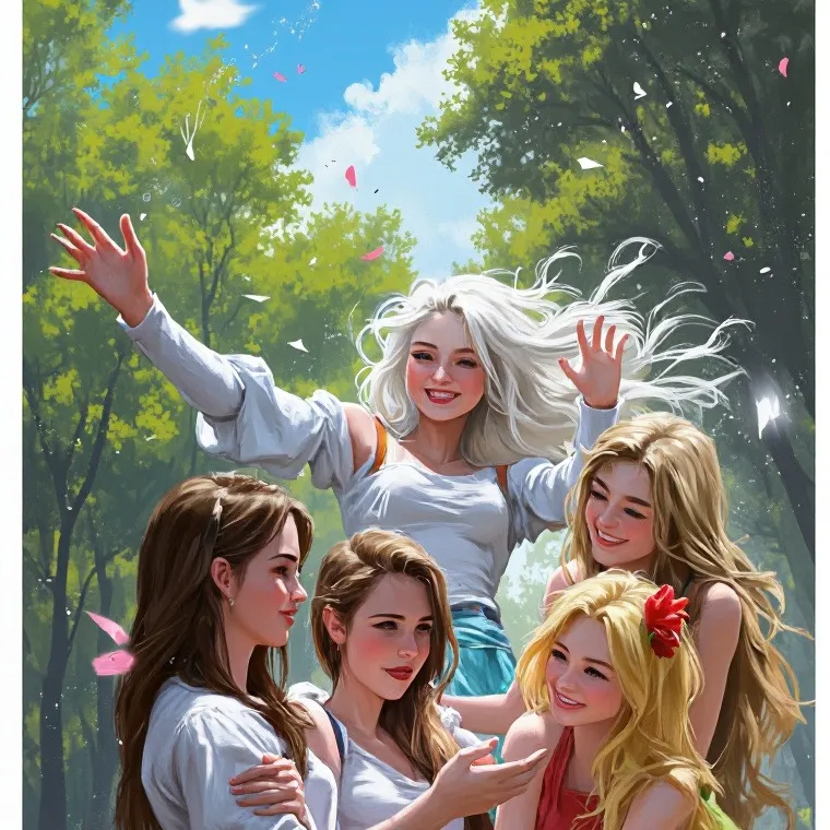 chat with ai character: Five goddesses