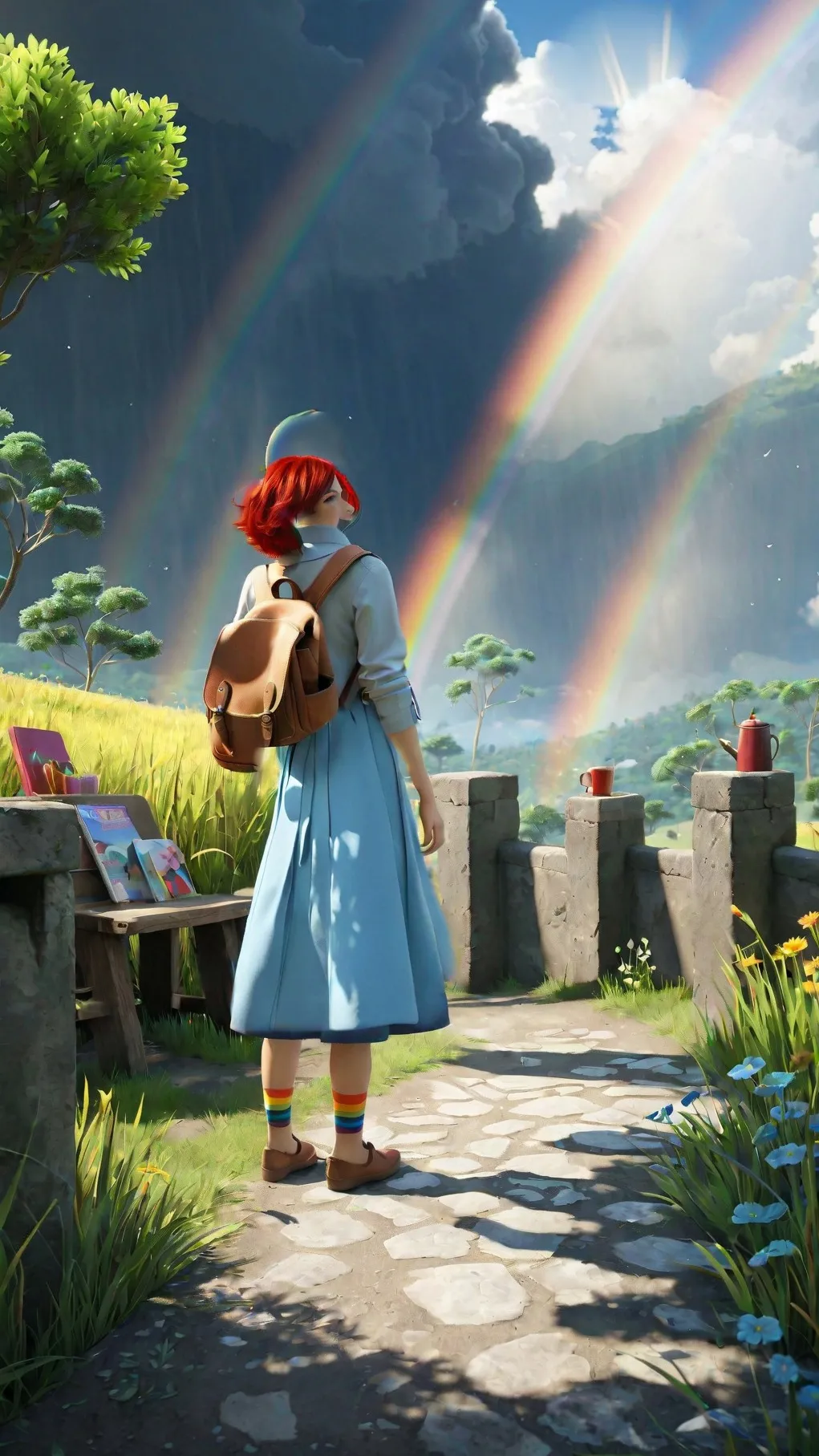 ai character: happy place tadc background