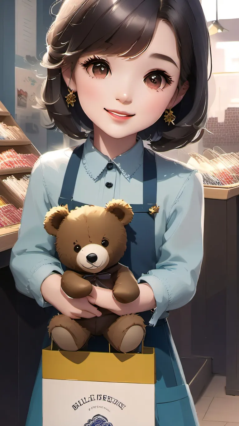 ai character: a doll place background