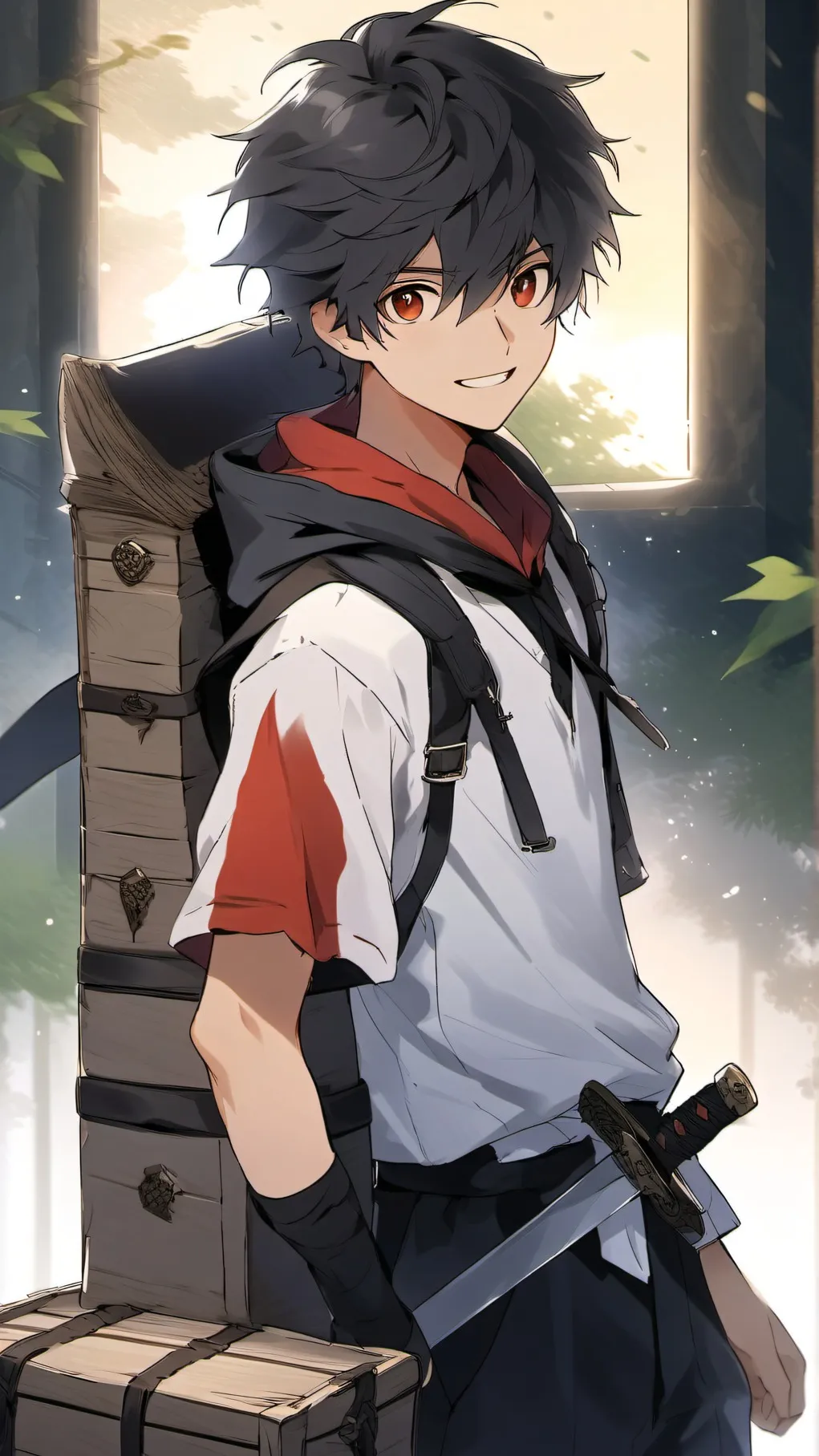 ai character: tanjiro background