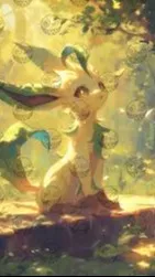 ai character: Leafeon background