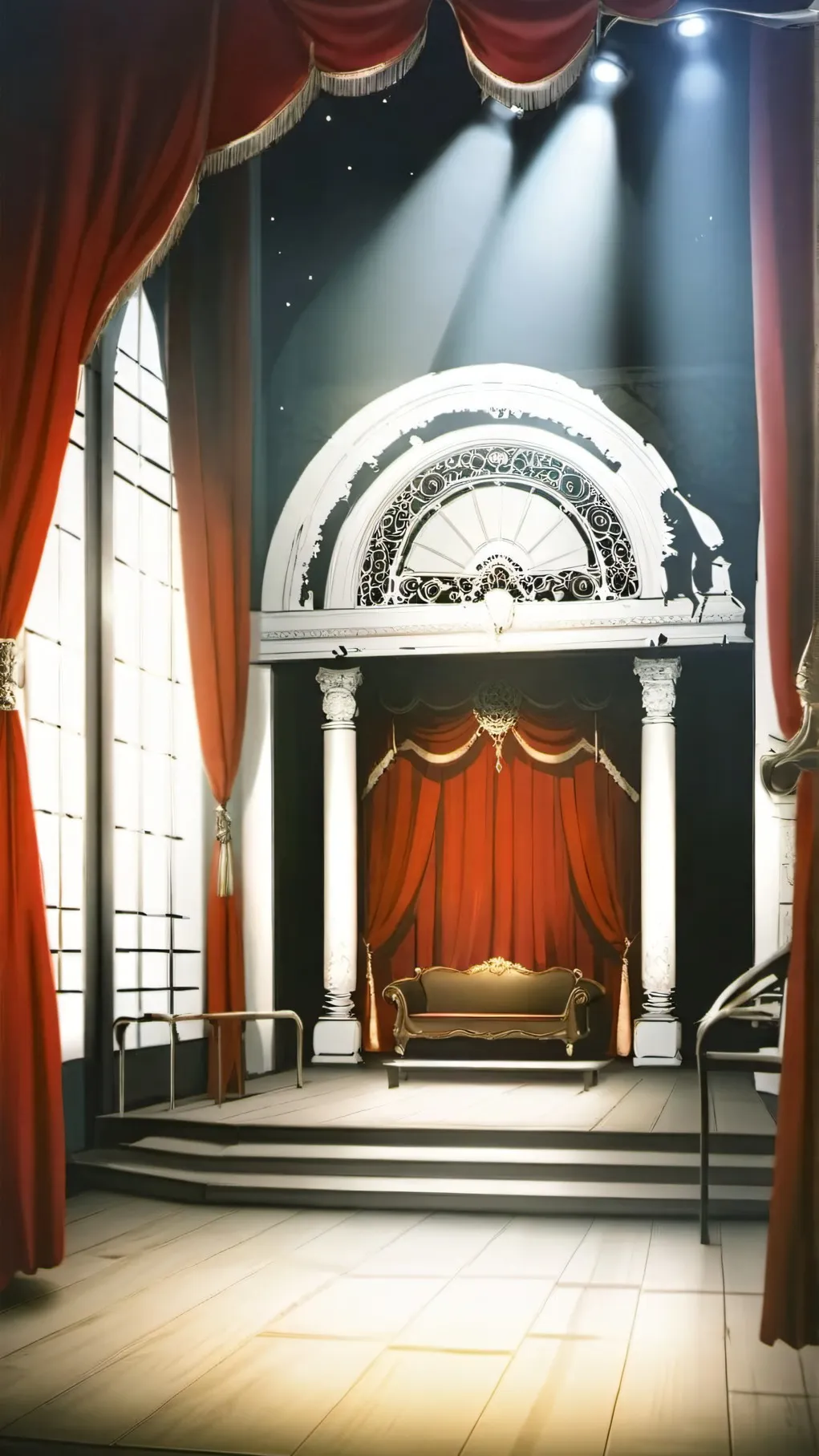 ai character: Theater.....;-; background