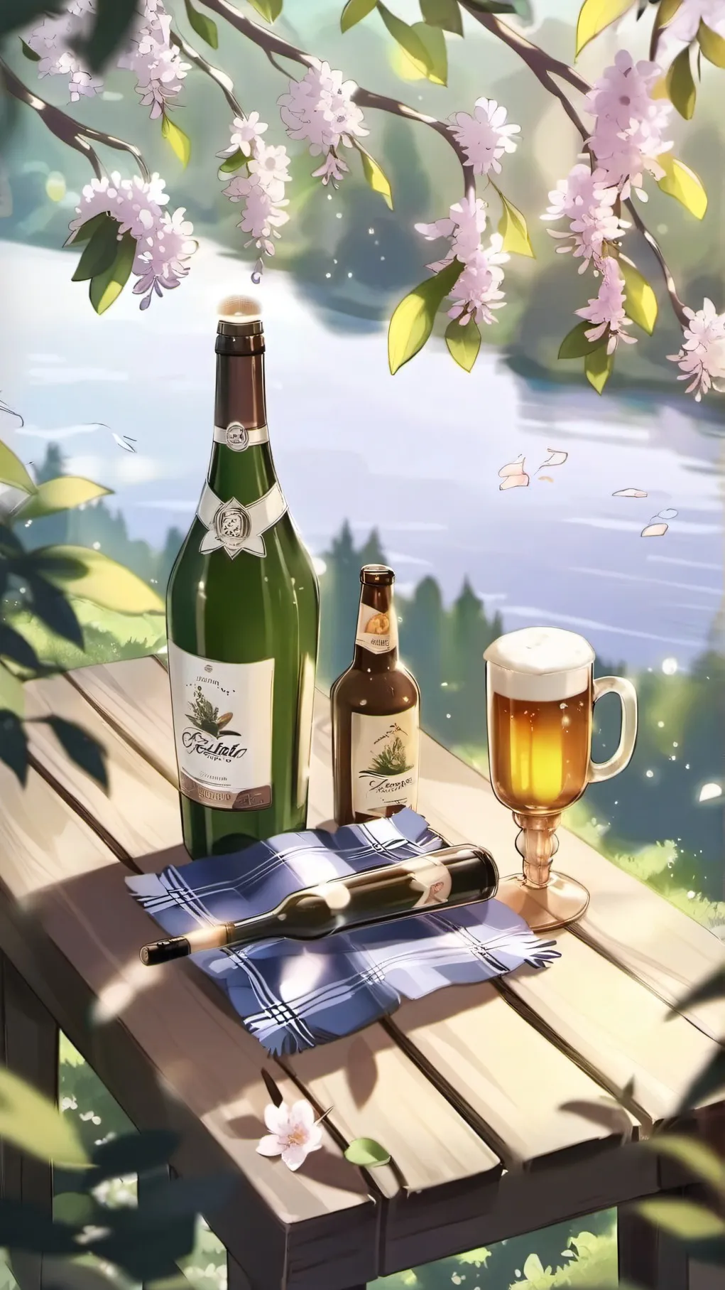 ai character: Anime {Drunk🍻🍺} background
