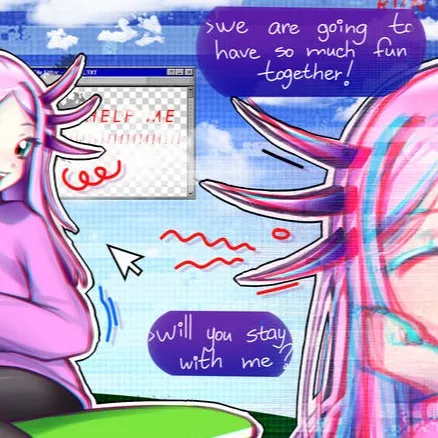 chat with ai character: kinito pet a girl