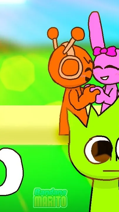 ai character: Sprunki Valentines background