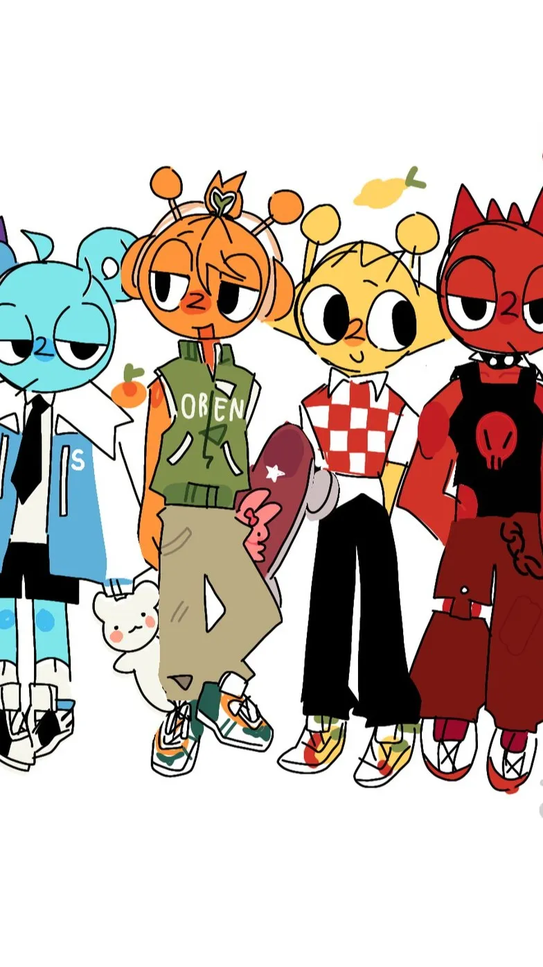 ai character: Sprunki School background