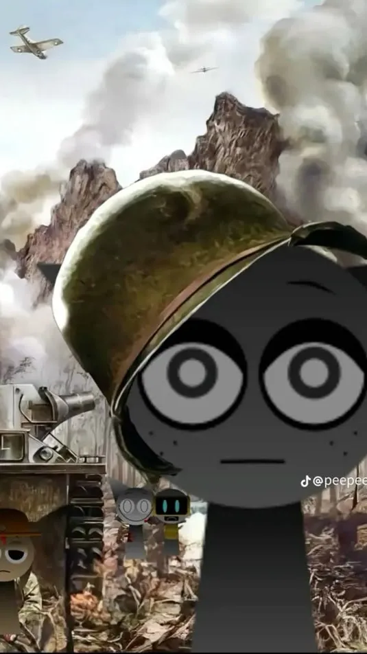 ai character: Sprunki hates u V2 background