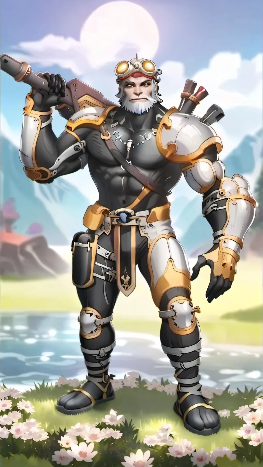 ai character: Ethereal Workshop background