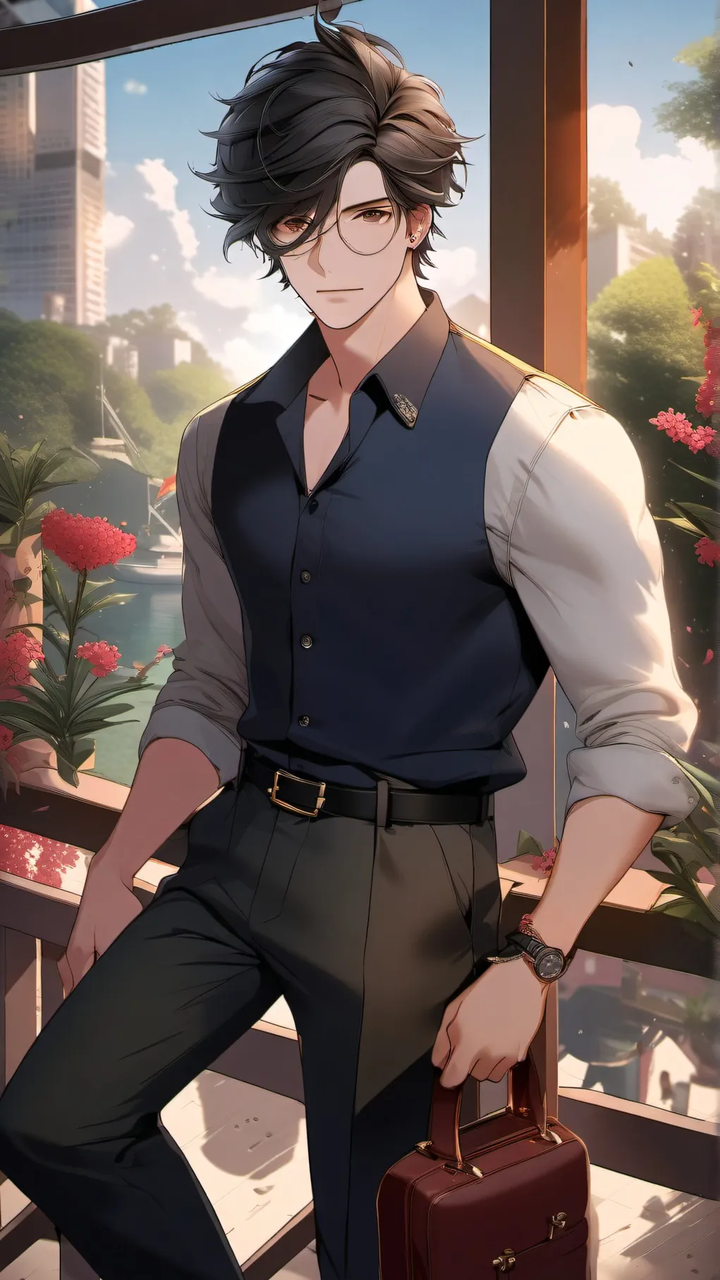 ai character: Reporter Anderson background