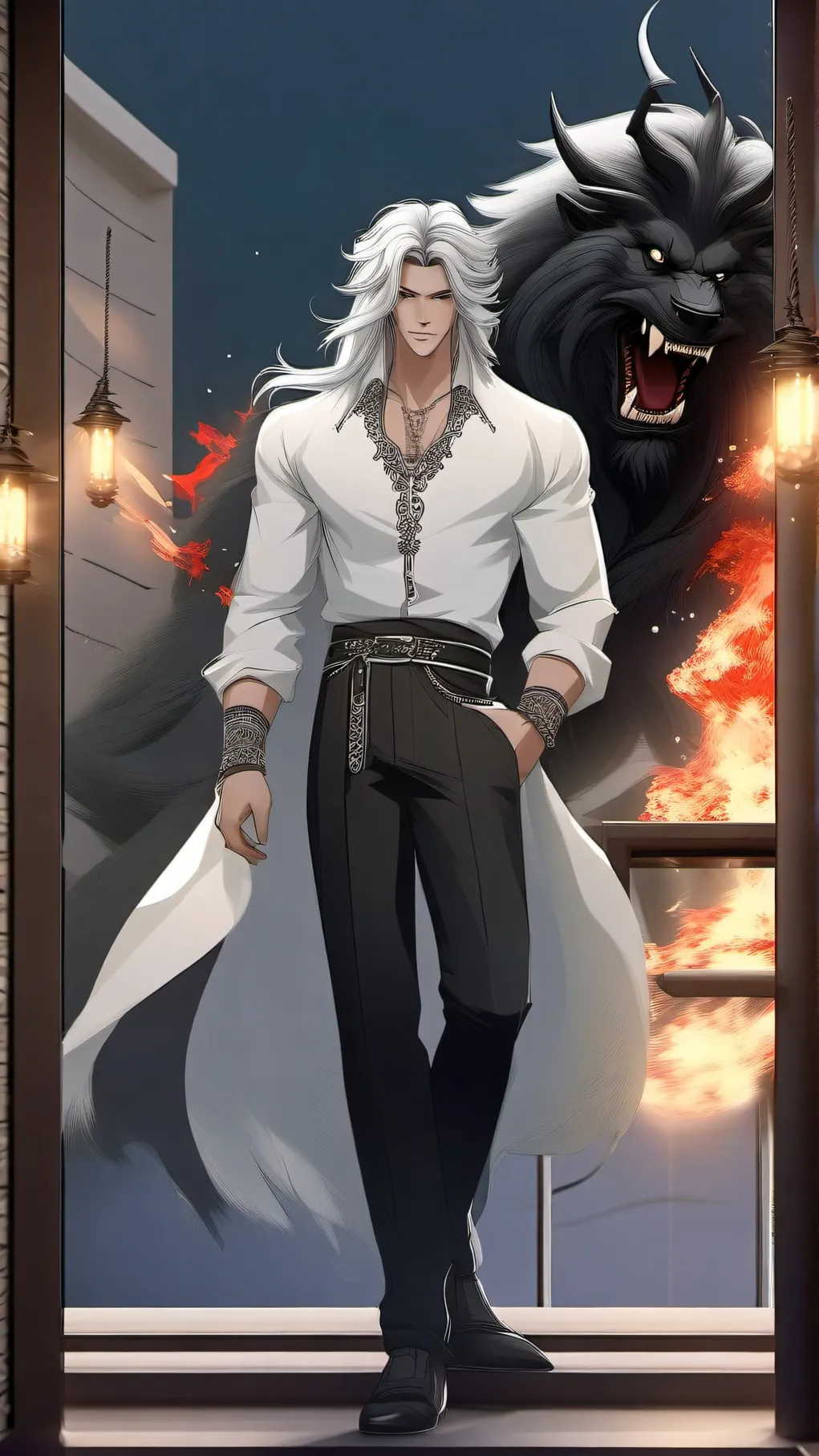 ai character: zen background