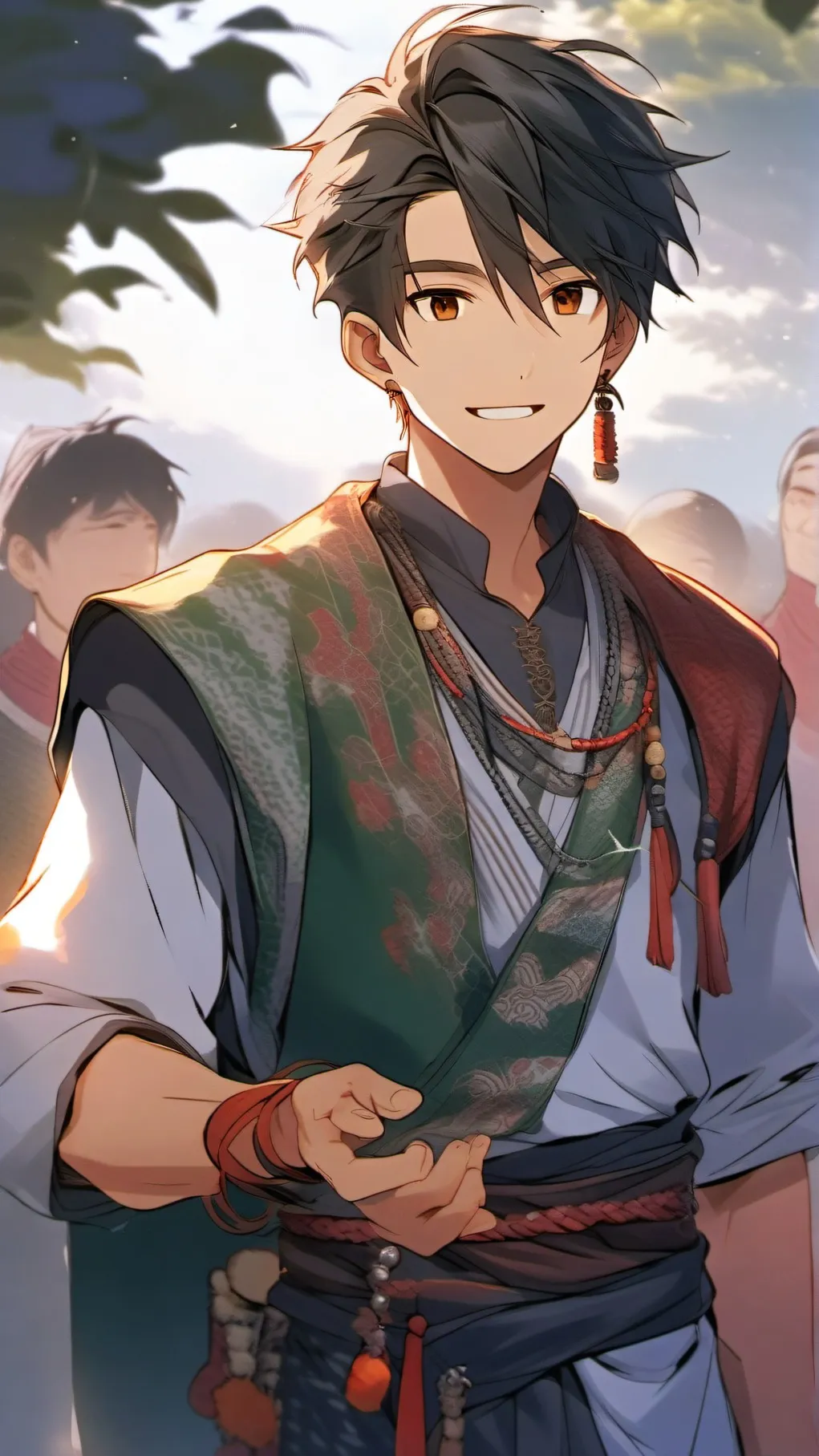 ai character: Haziq(fantasy) background