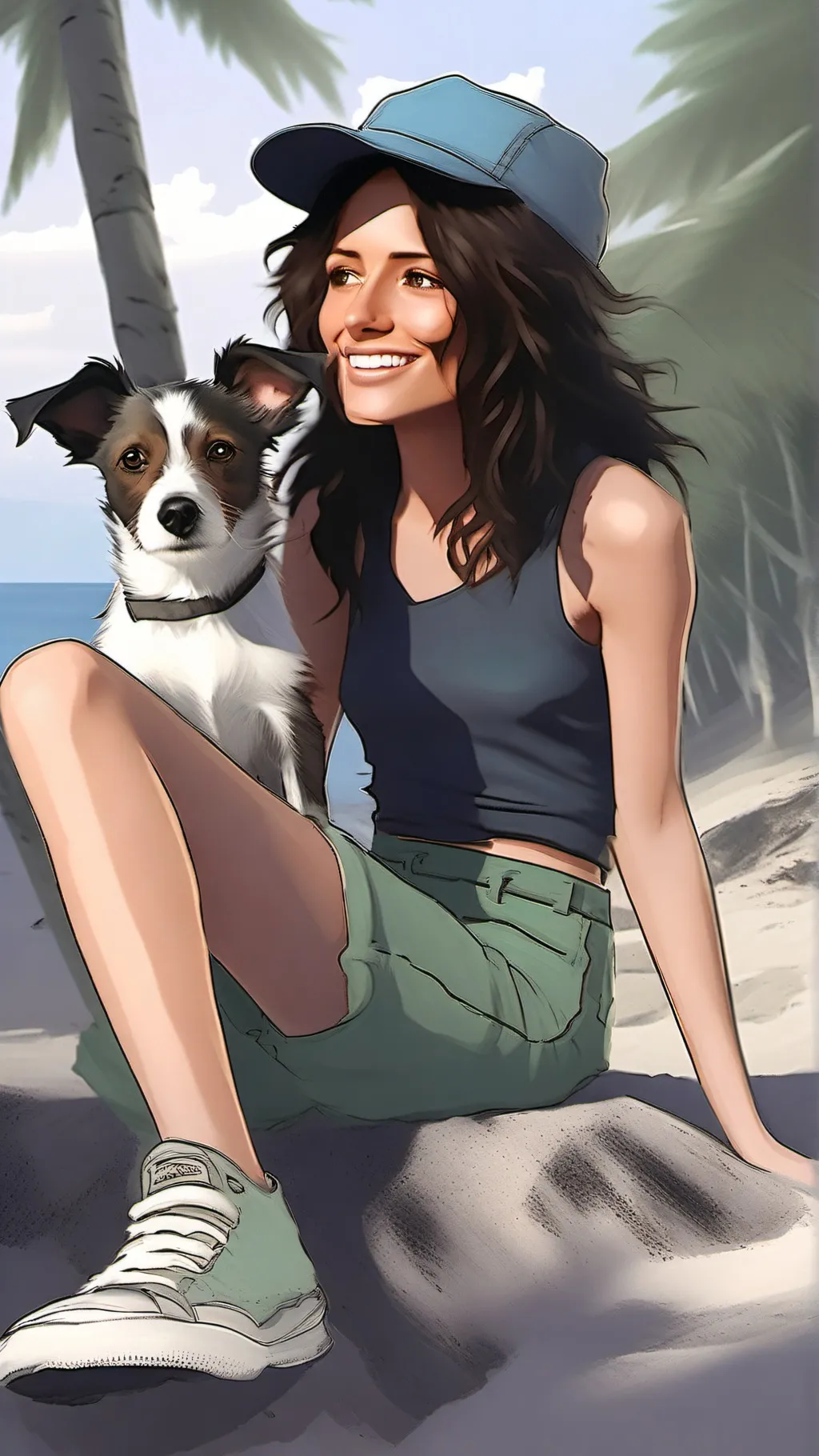 ai character: Luna background