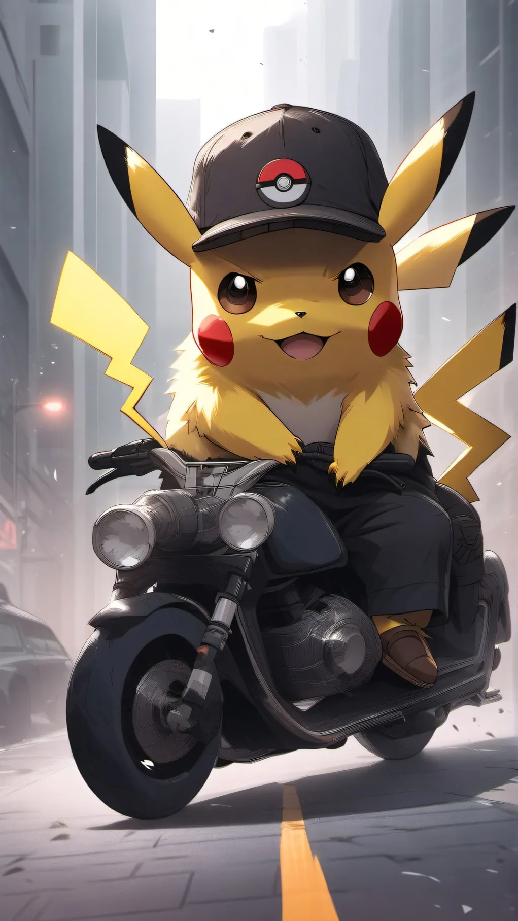 ai character: Hola soy Pikachu background