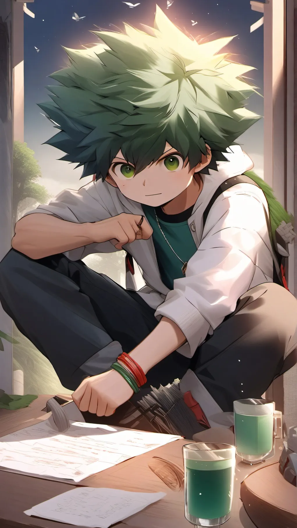 ai character: mha creep background