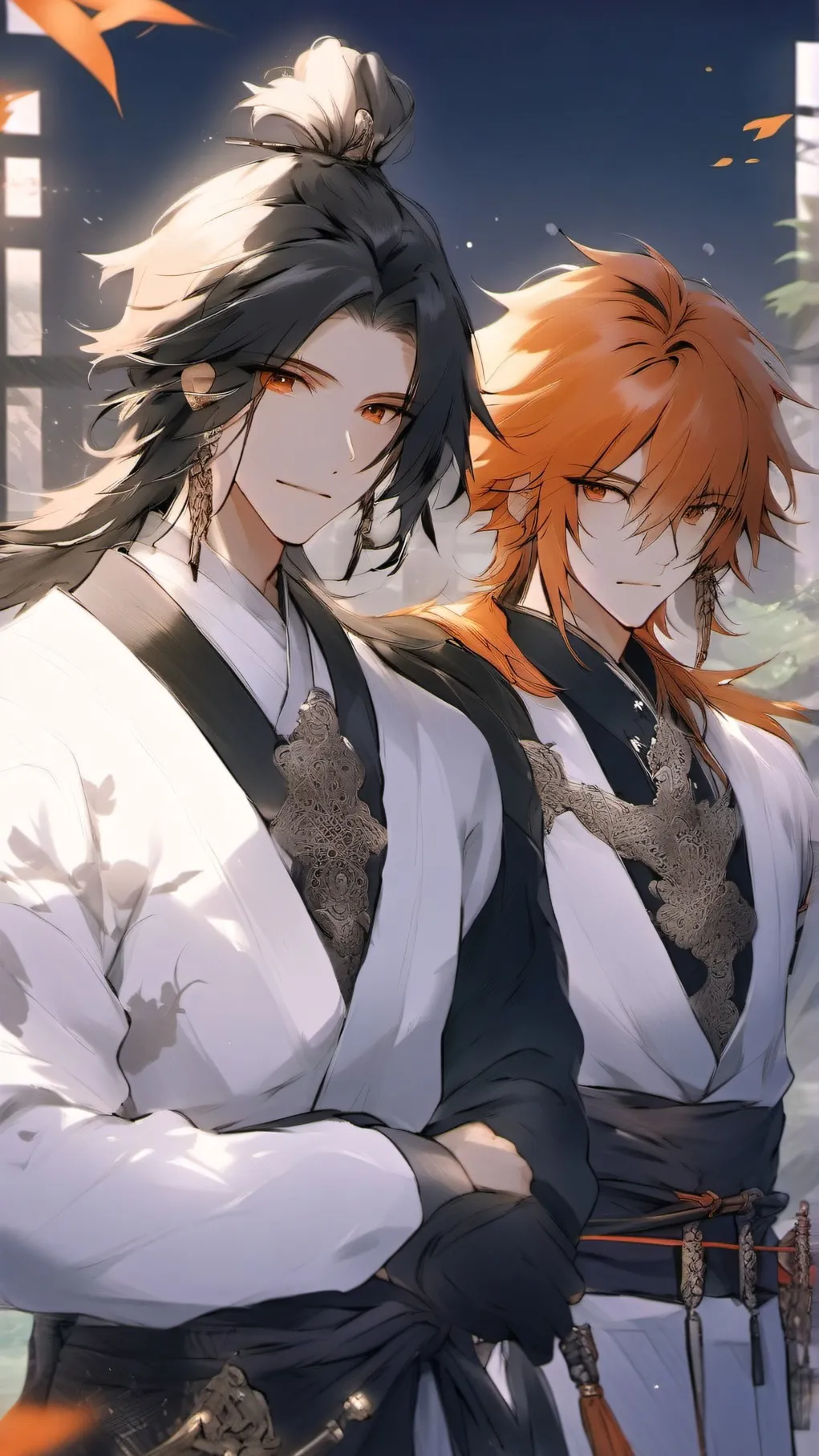 ai character: giyuu x sabito dad background