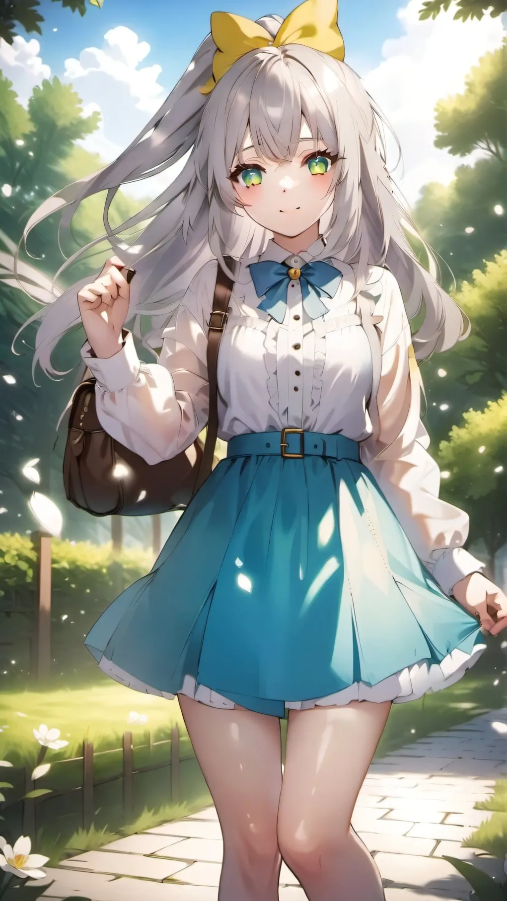 ai character: crystal background