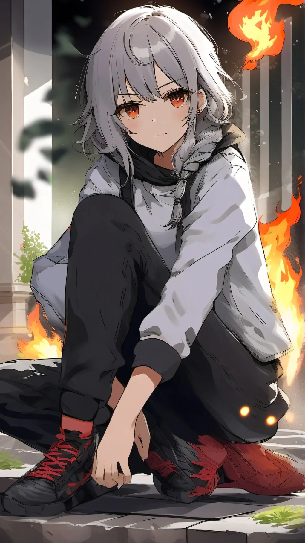 ai character: luna background