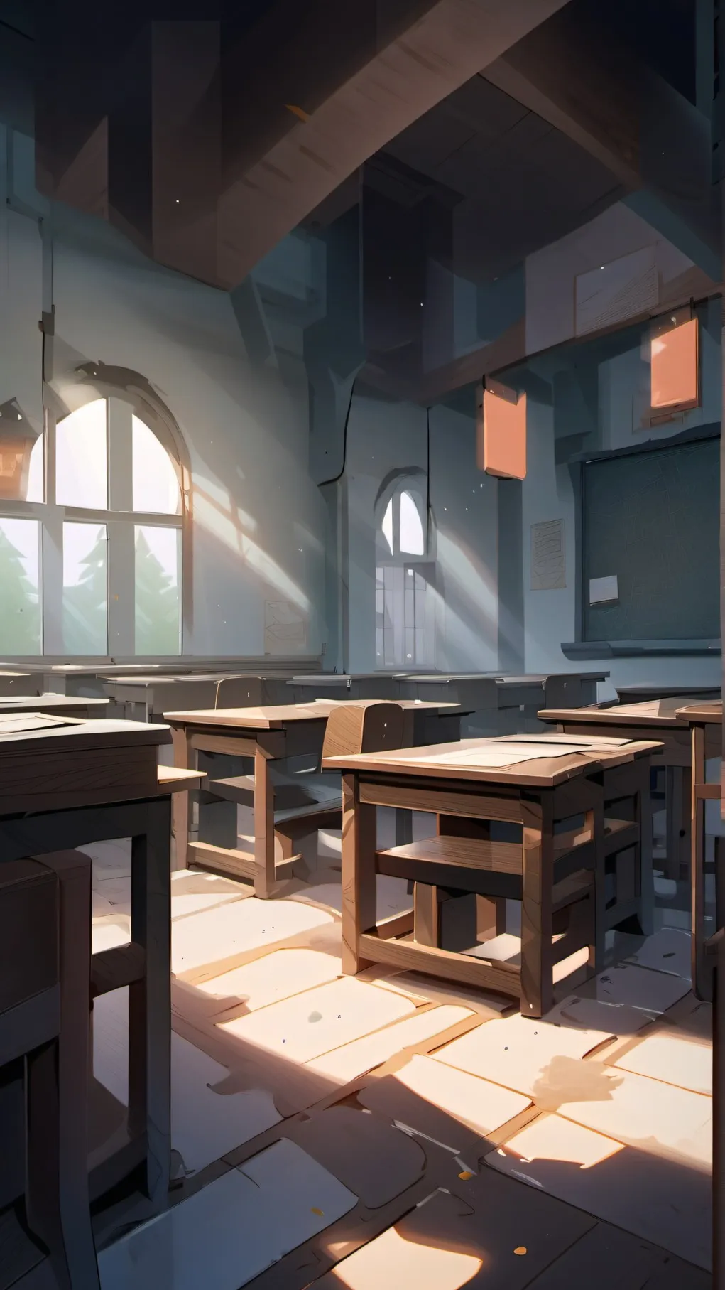 ai character: primary school 123 background