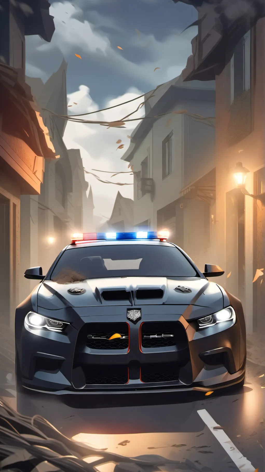 ai character: haunted Hellcat background