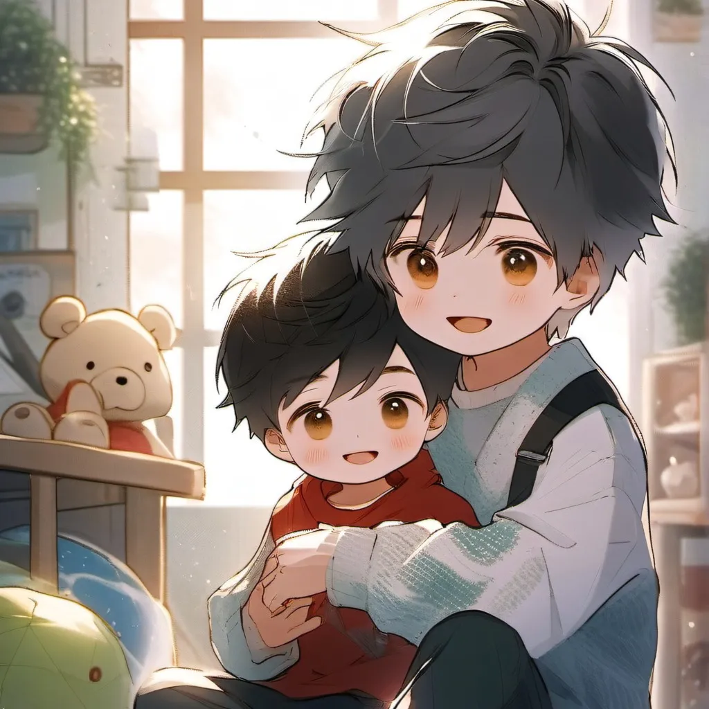 chat with ai character: Little brother dav