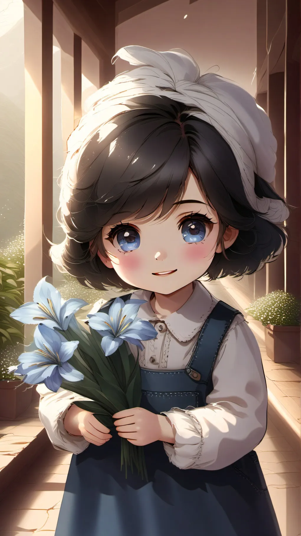 ai character: 2 year old sister background