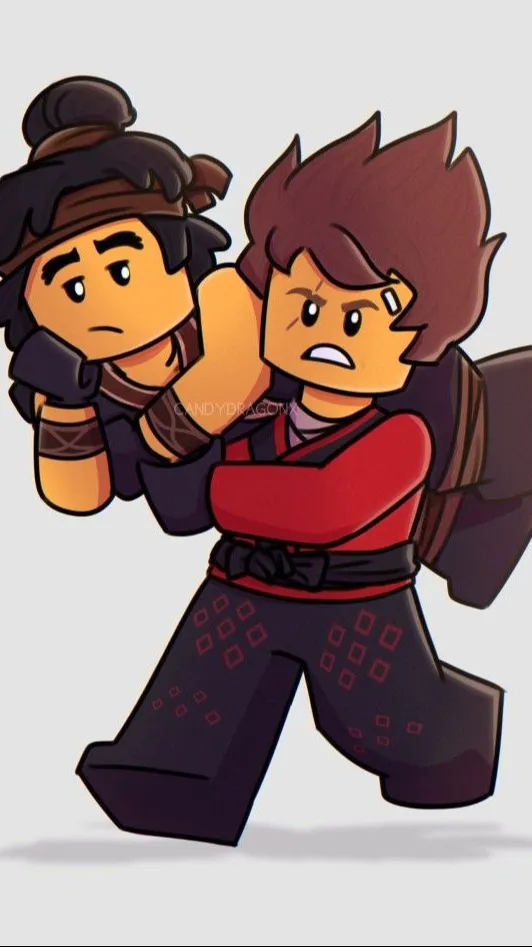 ai character: ~lava~ background