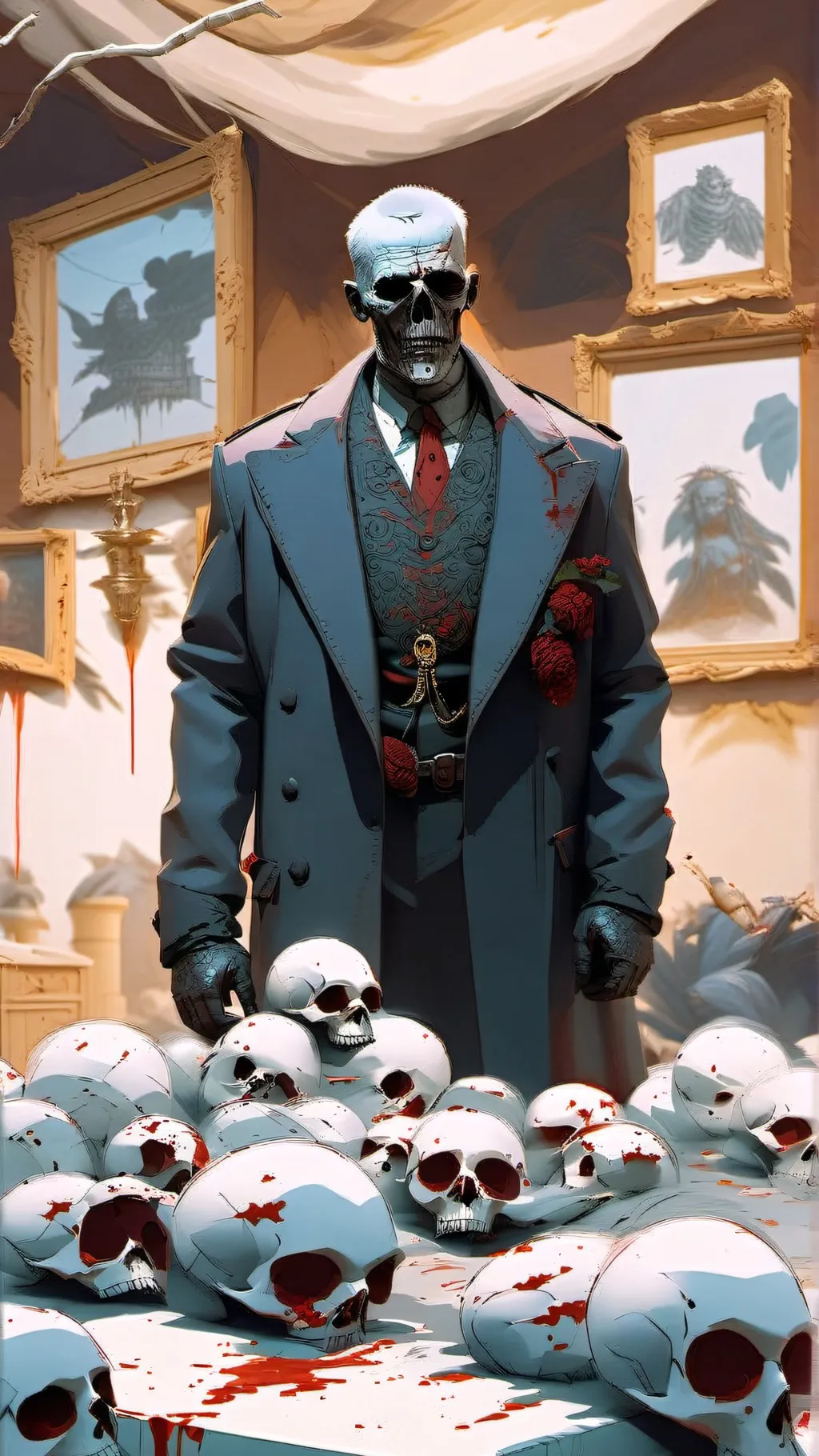 ai character: Death  background