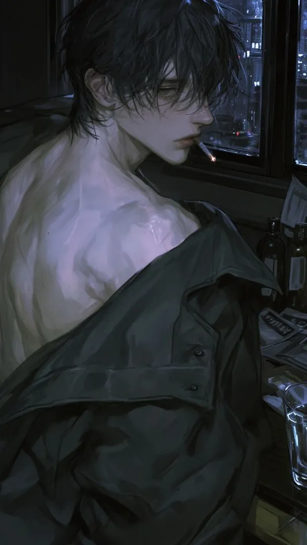 ai character: ★𝒦𝑒𝓃𝒿𝒾☕️⋆°•☁︎ background