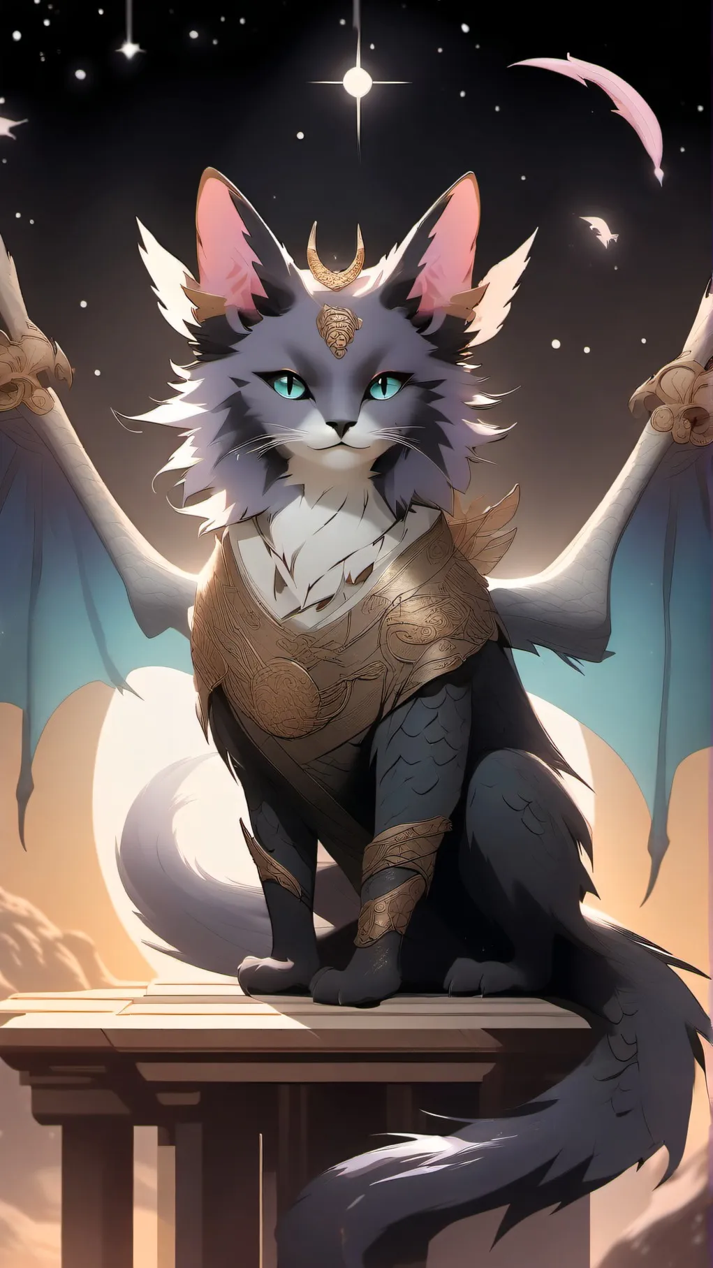 ai character: Saturn background