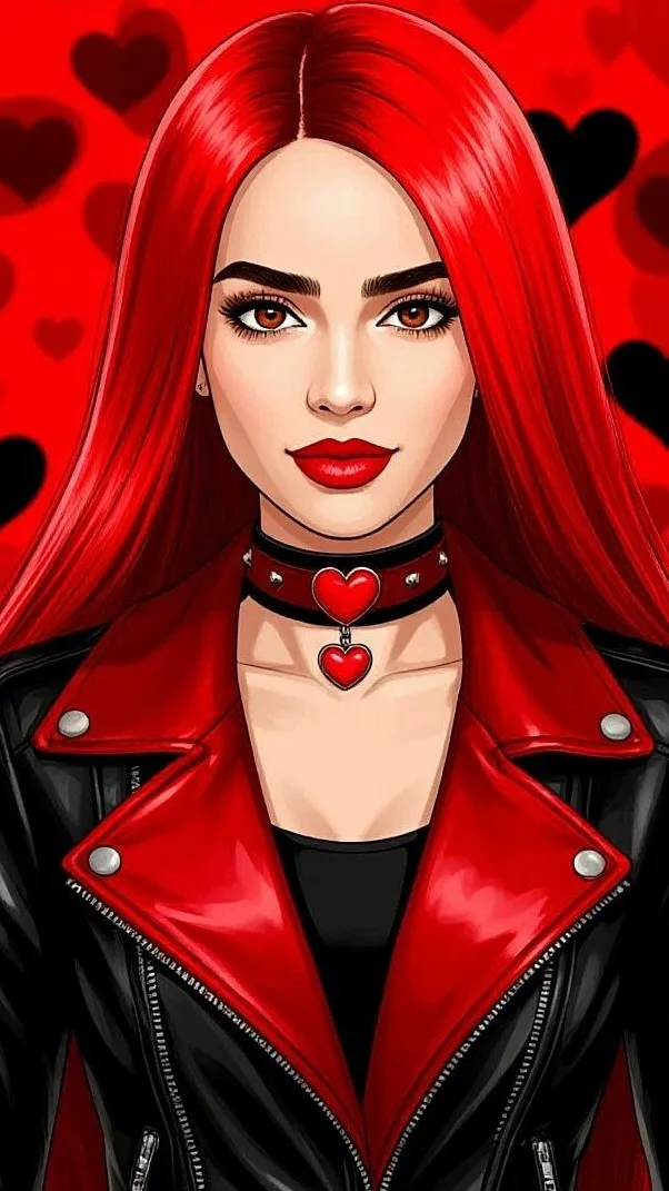 ai character: Princess Red background