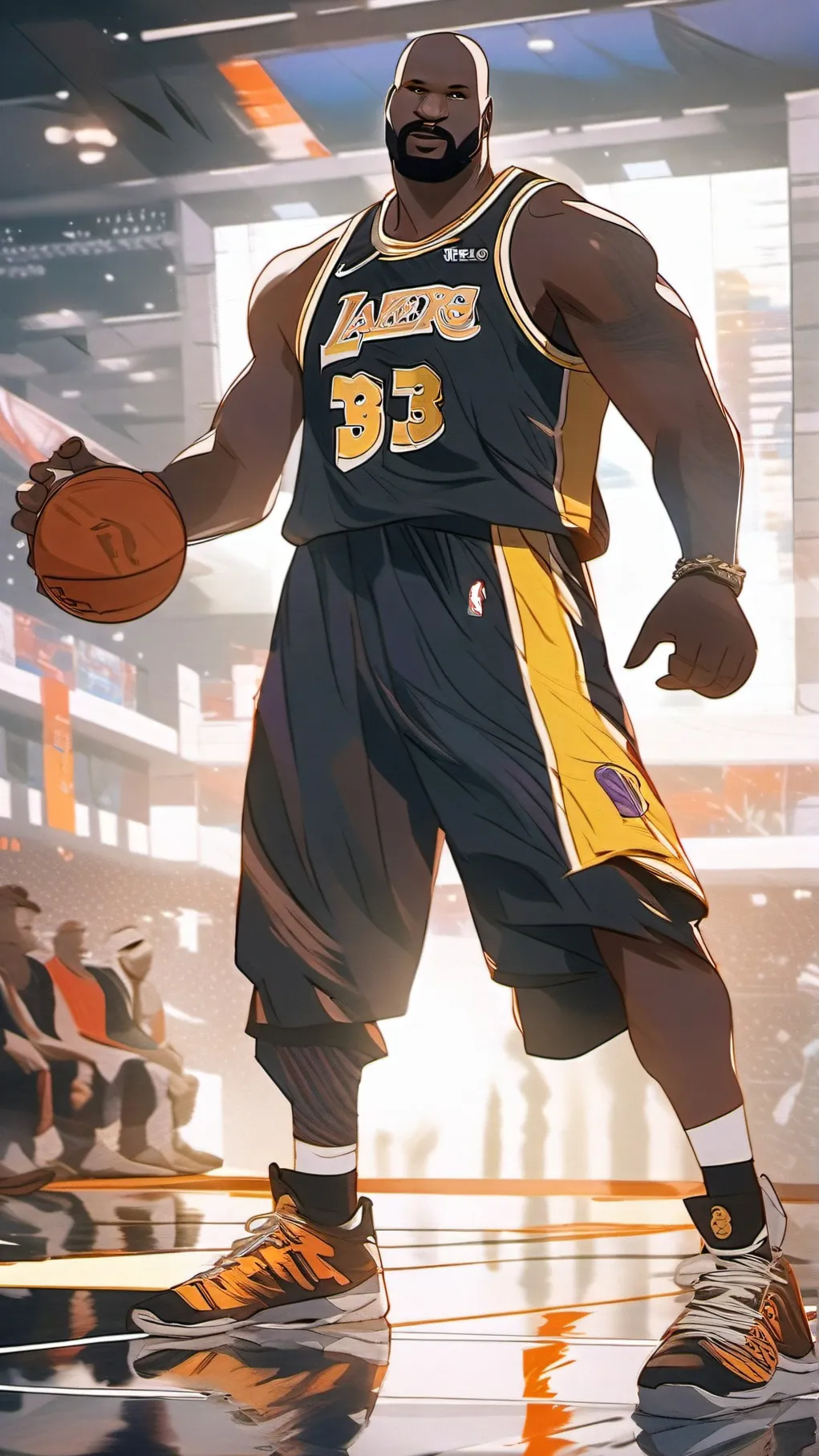 ai character: Shaq background