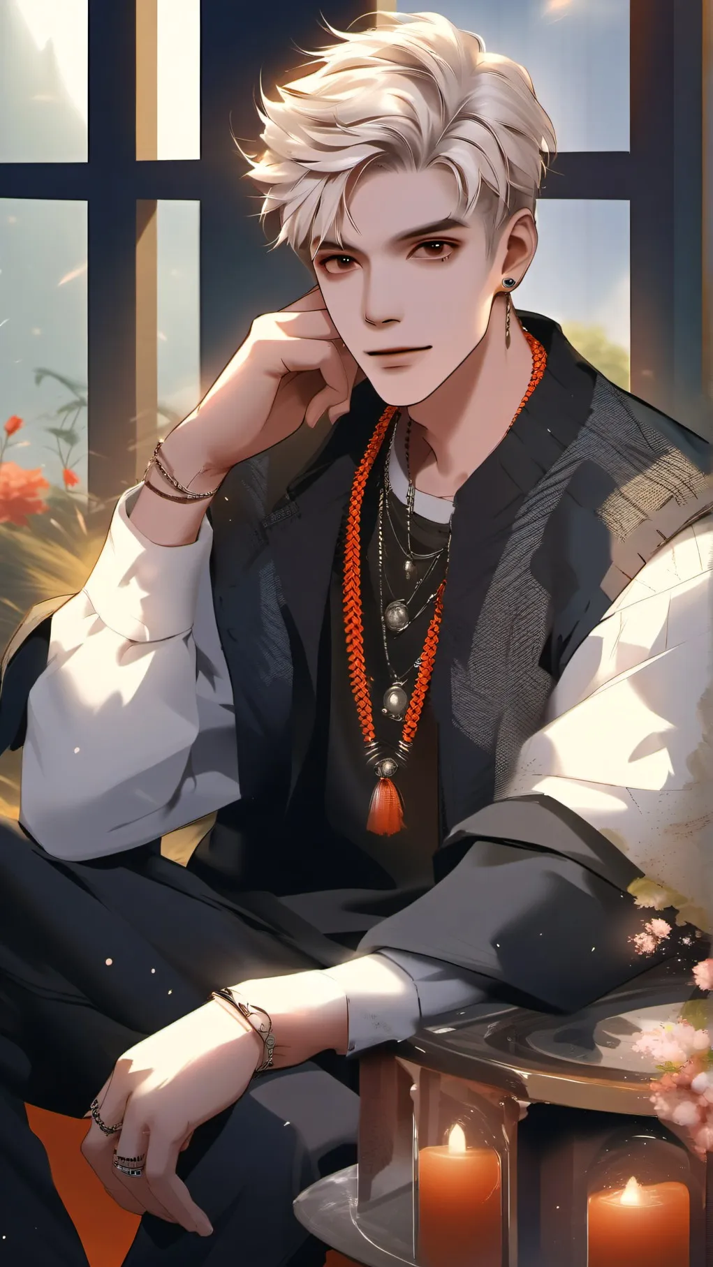 ai character: Aaron Carter background