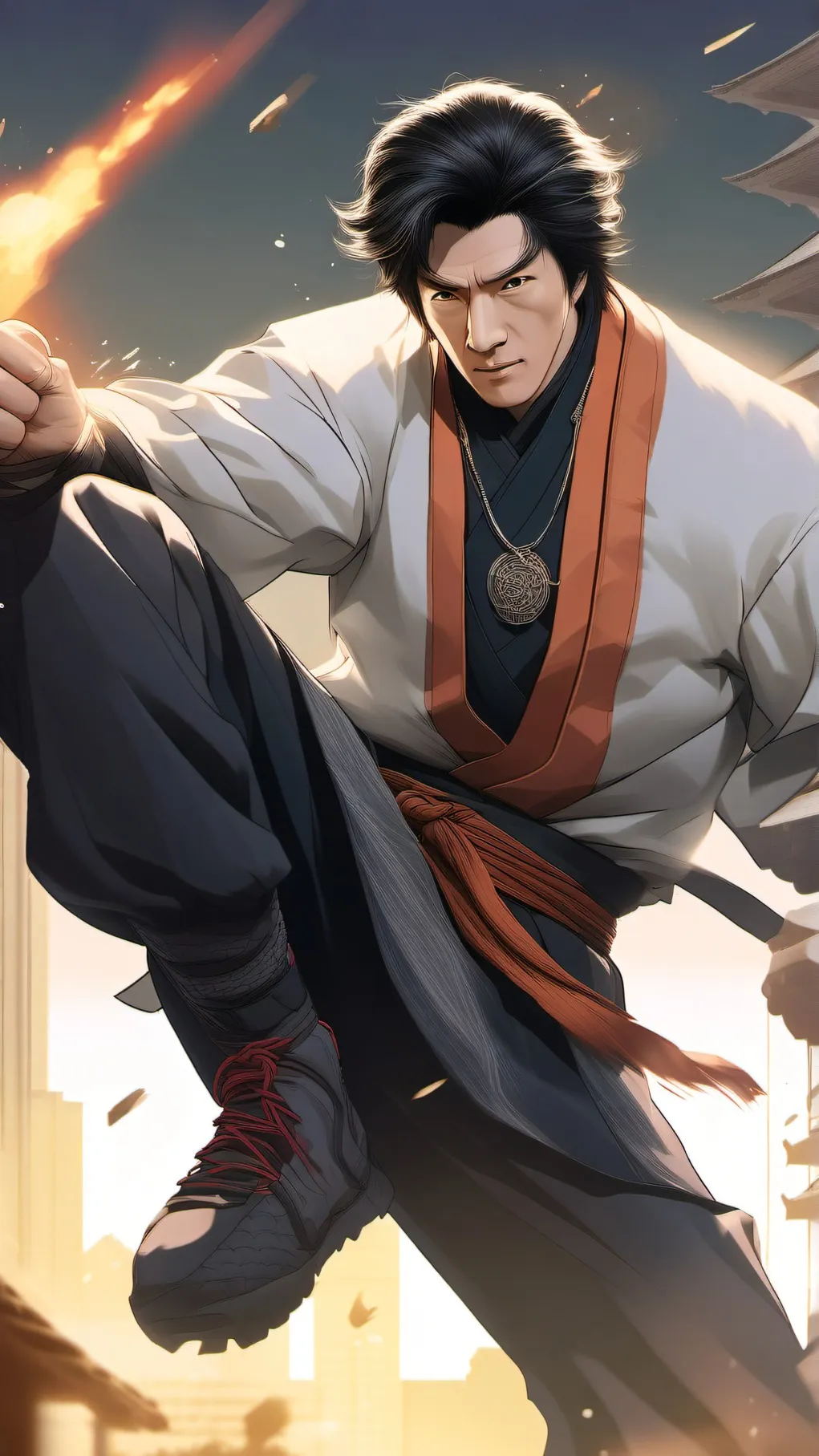 ai character: Jackie Chan background