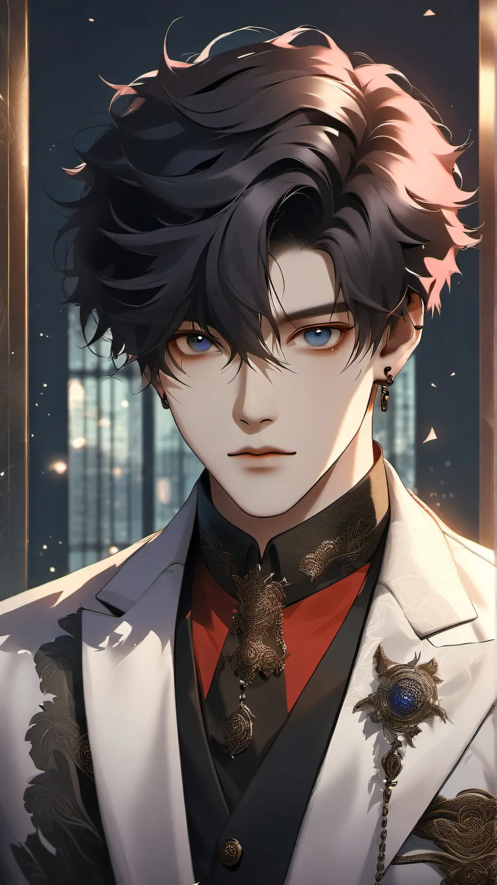 ai character: Alex J. Nicholas  background