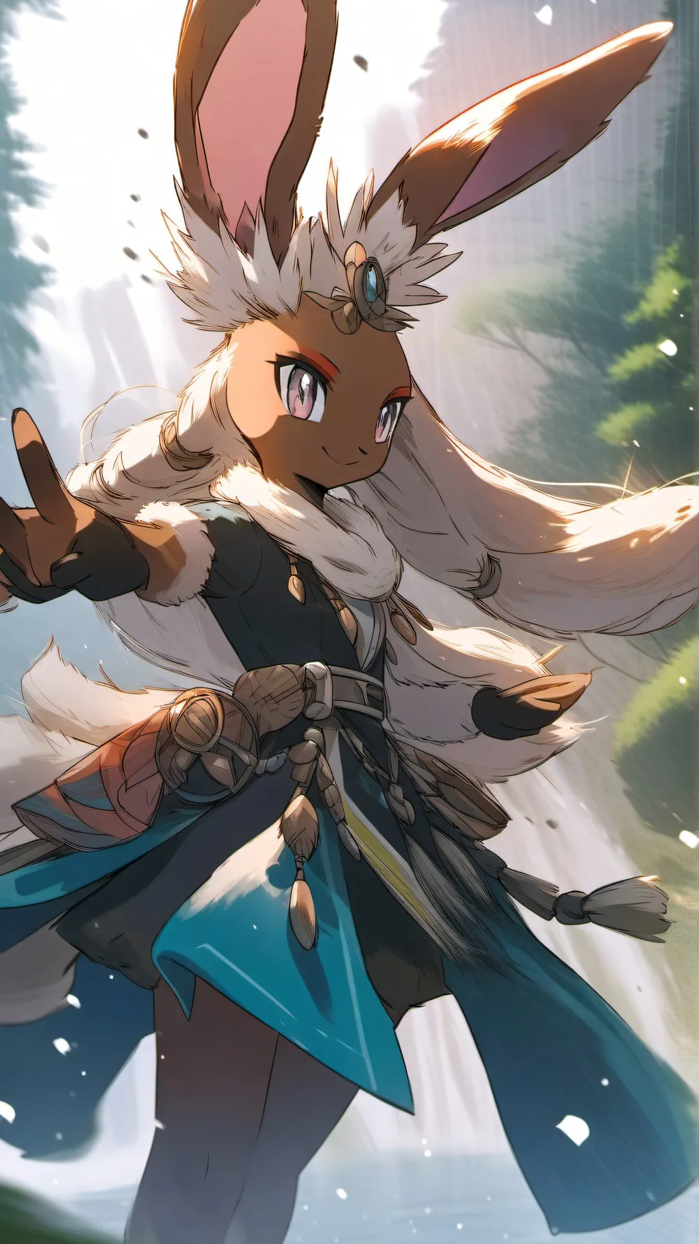 ai character: lopunny  background