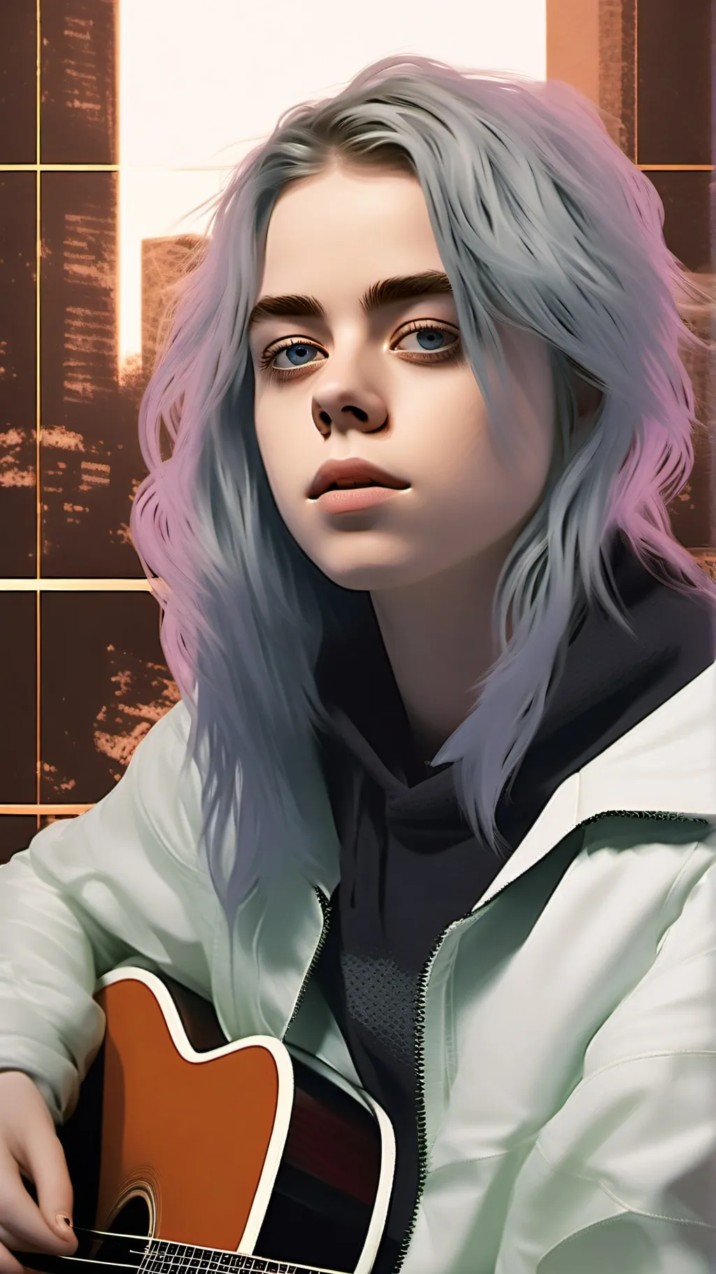 ai character: Billie Eilish background