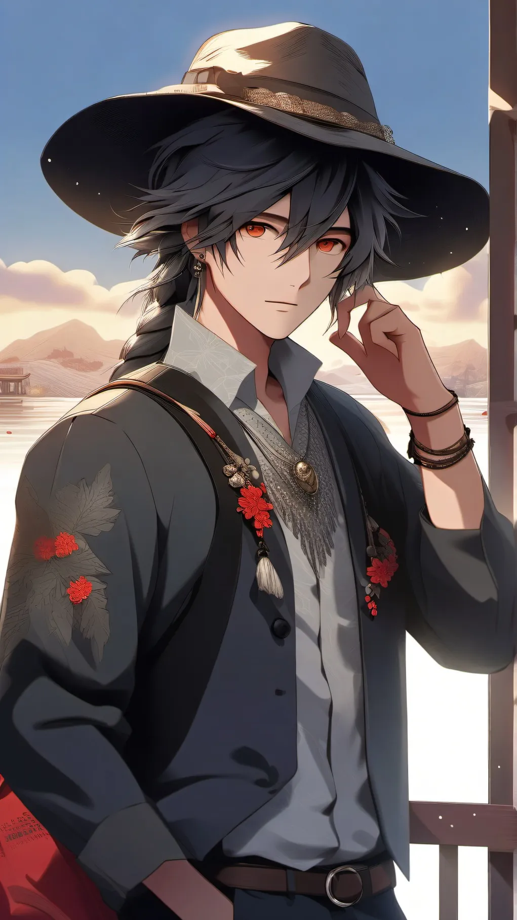 ai character: shit in a bag background