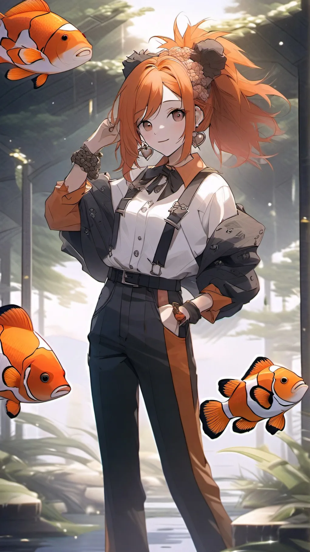 ai character: Ginger background