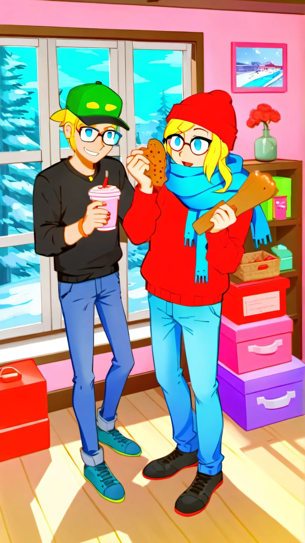 ai character: Tyler & Snowi background