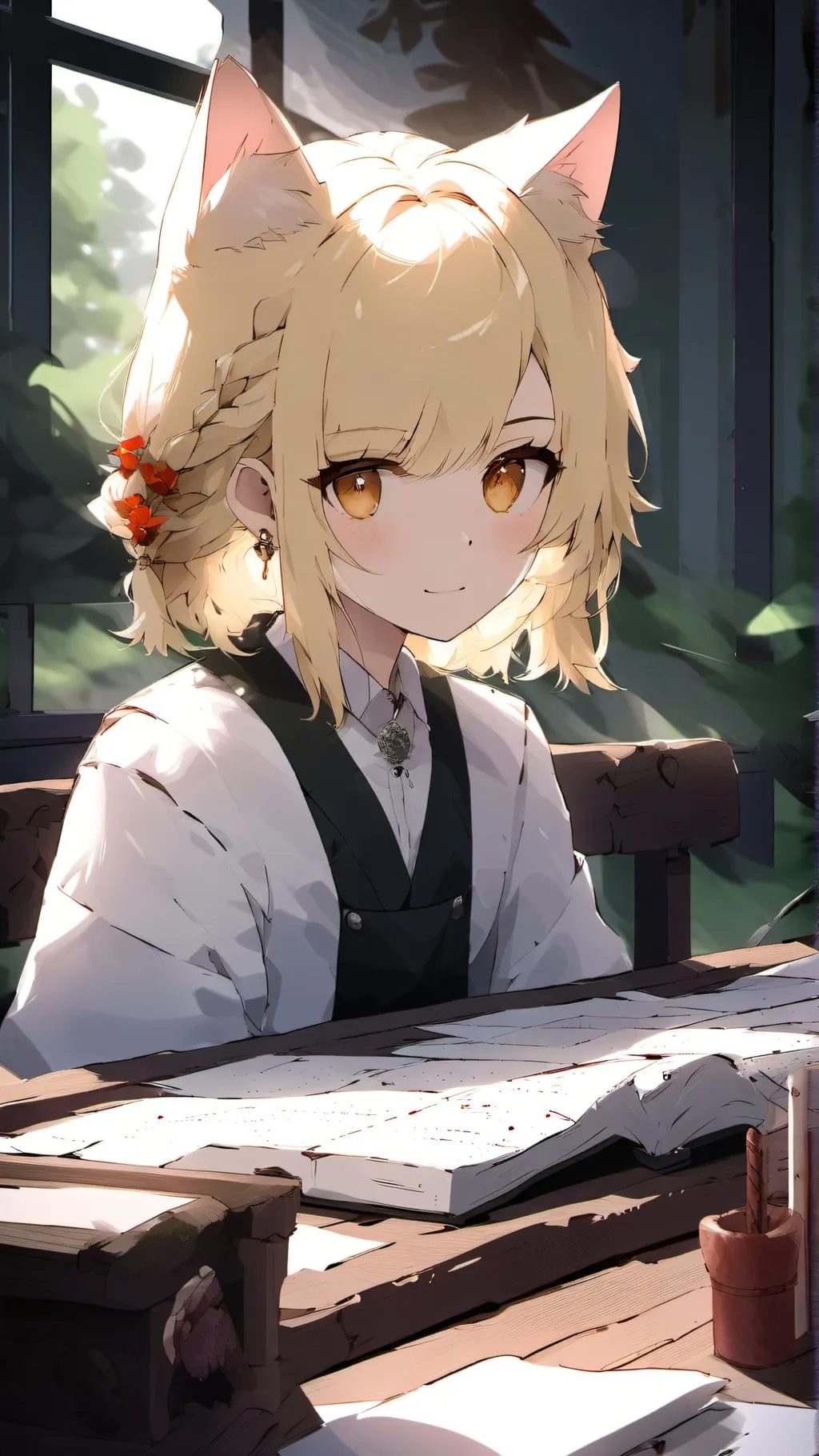 ai character: 🥲You’re guards😎 background