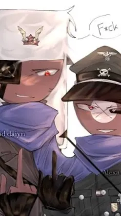 ai character: SovietxThird Reich background