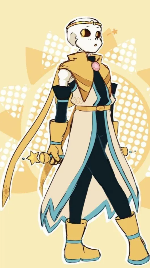 ai character: Dream!Sans background