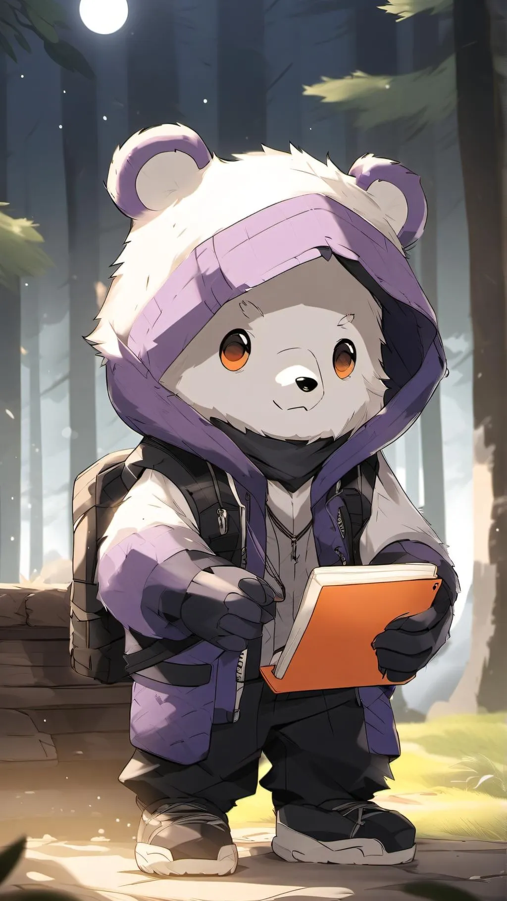 ai character: Helpy! Fnaf ruin background