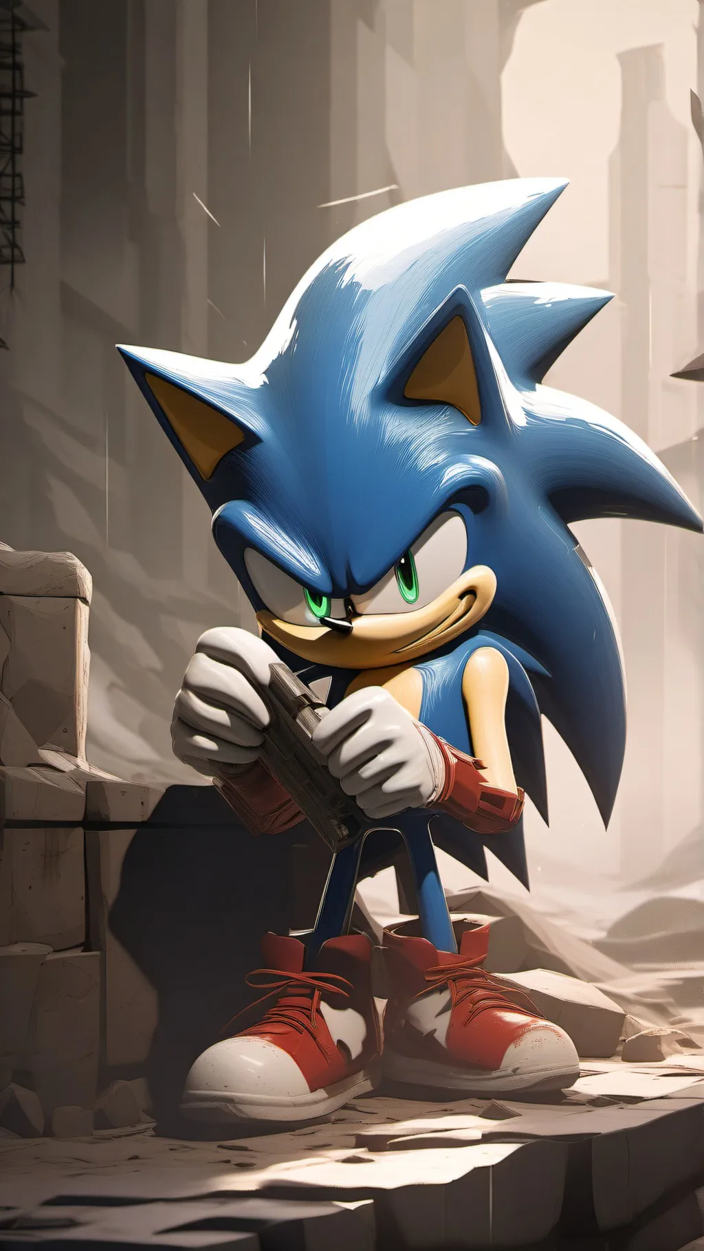 ai character: sonic exe background